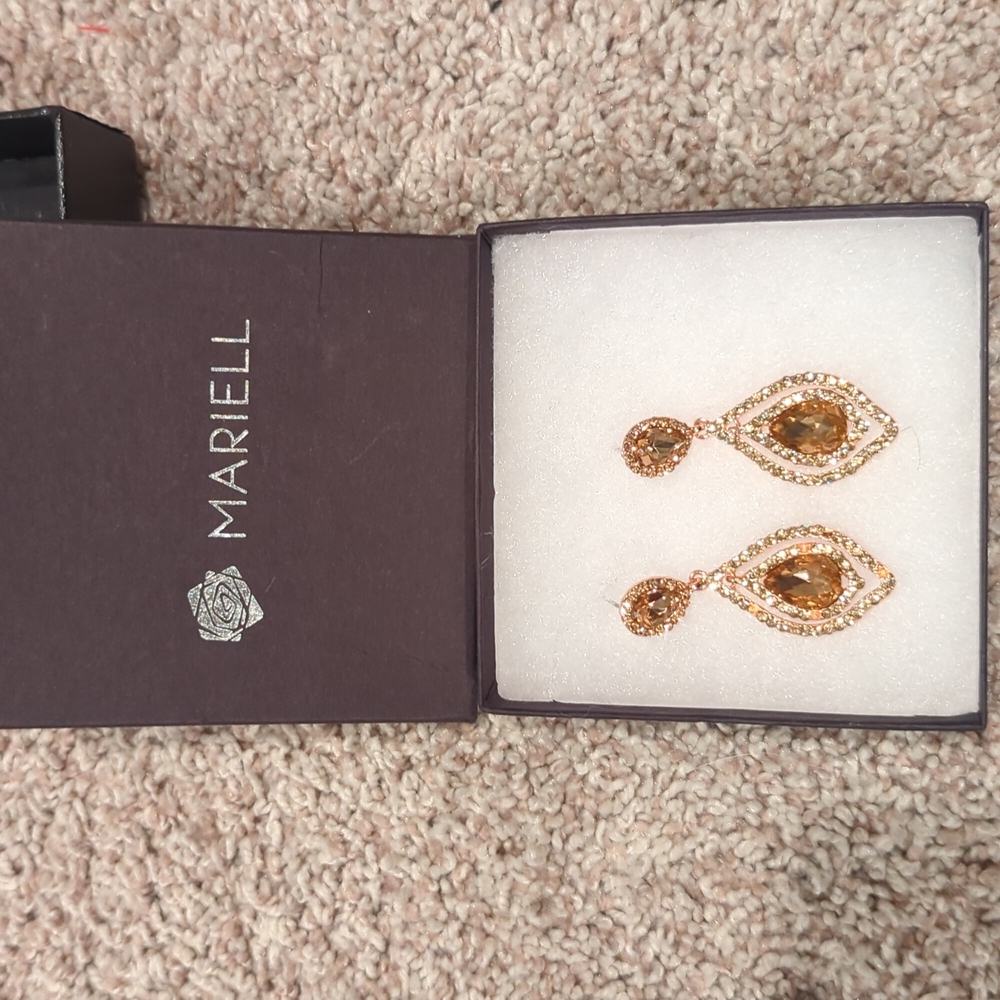 Mariell cubic zirconia bridal earrings
